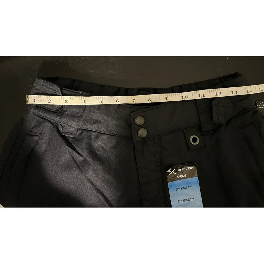 Arctix Mens Black Insulated Snow Pants Waterproof Ski Snowboard Winter 30 Inseam